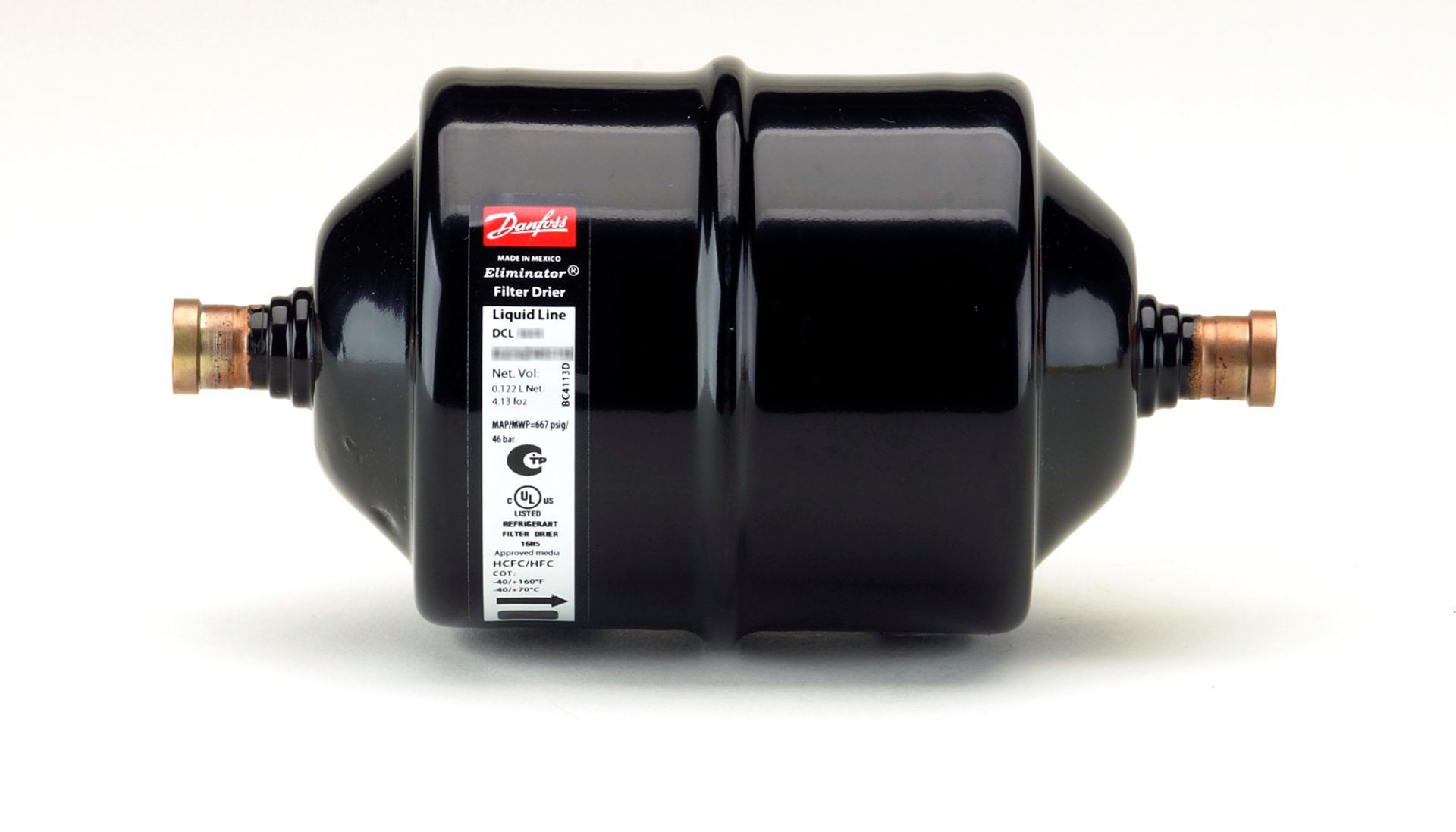 5/8" HERMETIC FILTER DRIER, DCL, 305 S STEEL CU-PLATED OUTLET photo 1