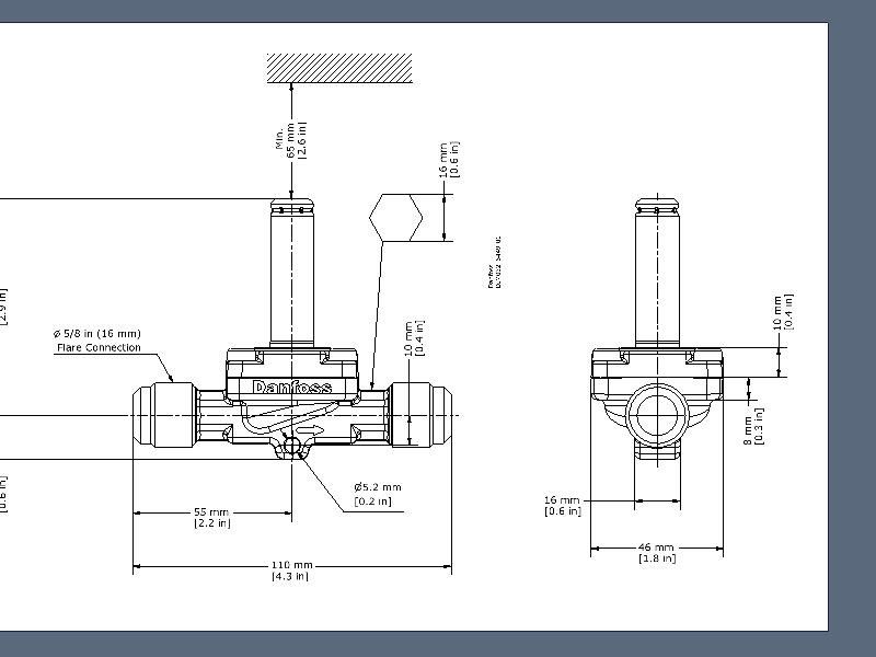 Solenoid valve, EVR 10, 5/8 in, 16 mm, 2.2 m³/h photo 1